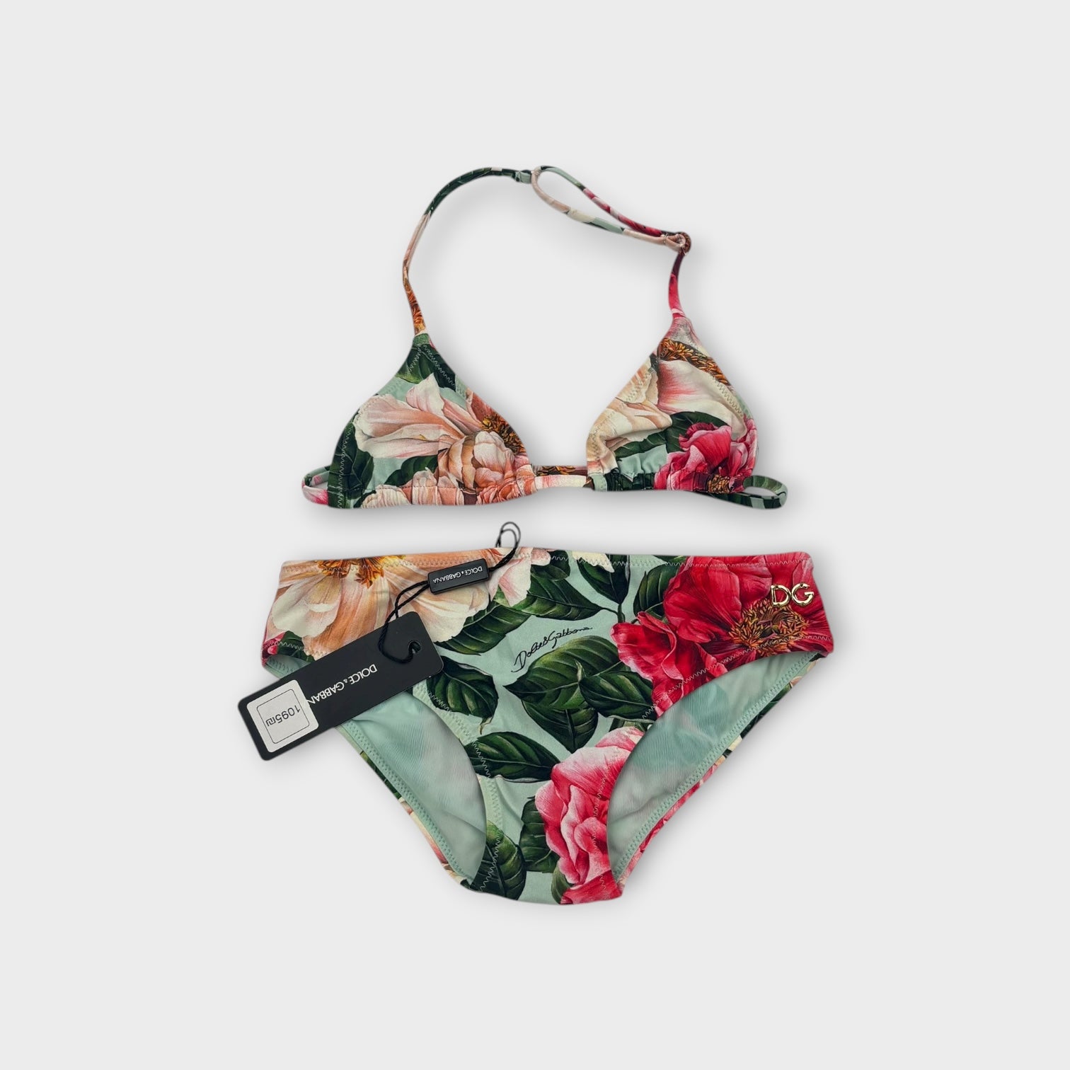 Dolce & Gabbana Flower Print Bikini Set, Size 2