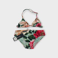 Dolce & Gabbana Flower Print Bikini Set, Size 2