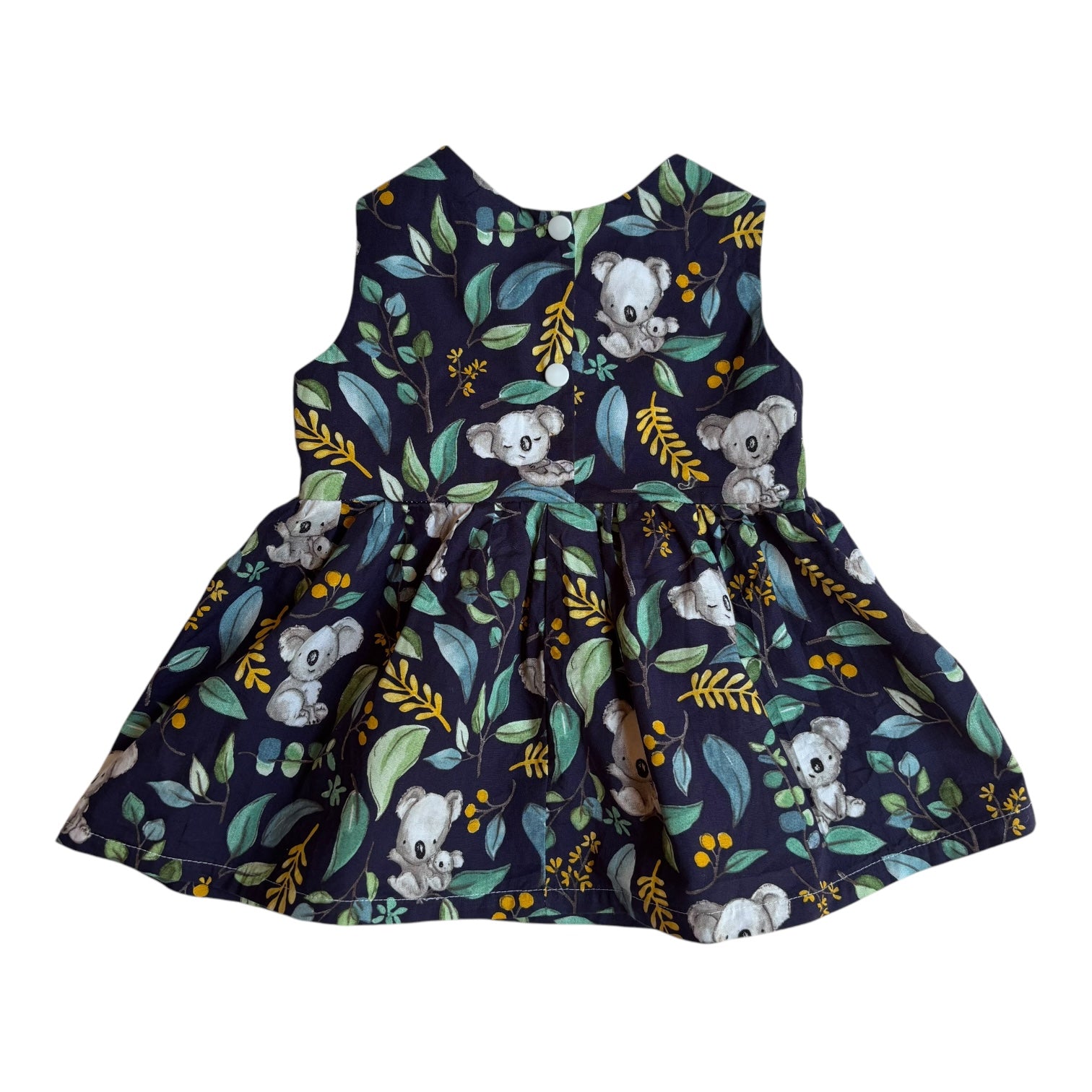 Handmade Koala Print Dress, Size 000-00