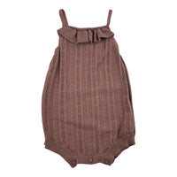 Jamie Kay Mauve Knit Romper, Size 1