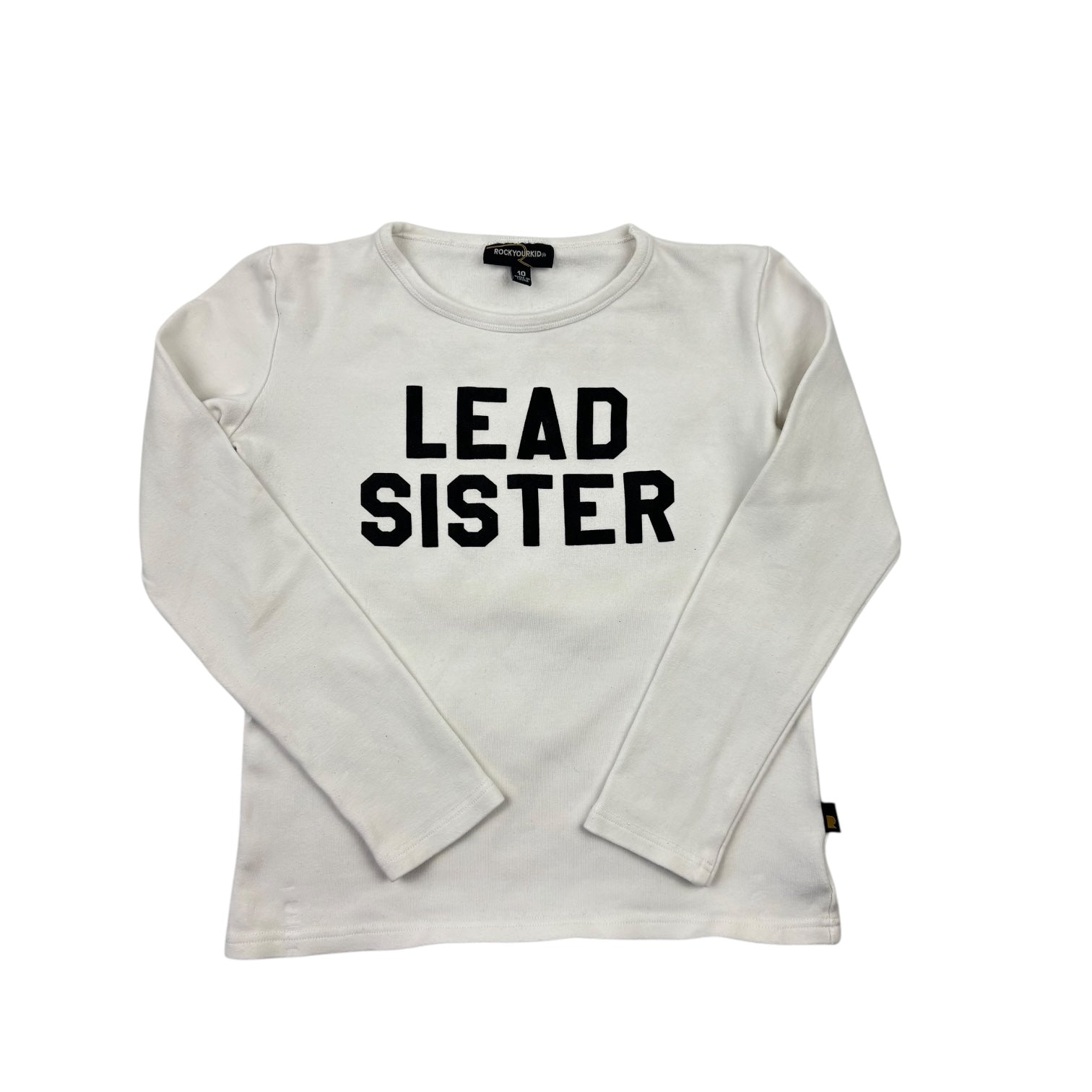 Rock Your Kid Lead Sister Long Sleeve Top, Size 10