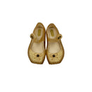 Mini Melissa Gold Ballet Sandals, Size EU 24