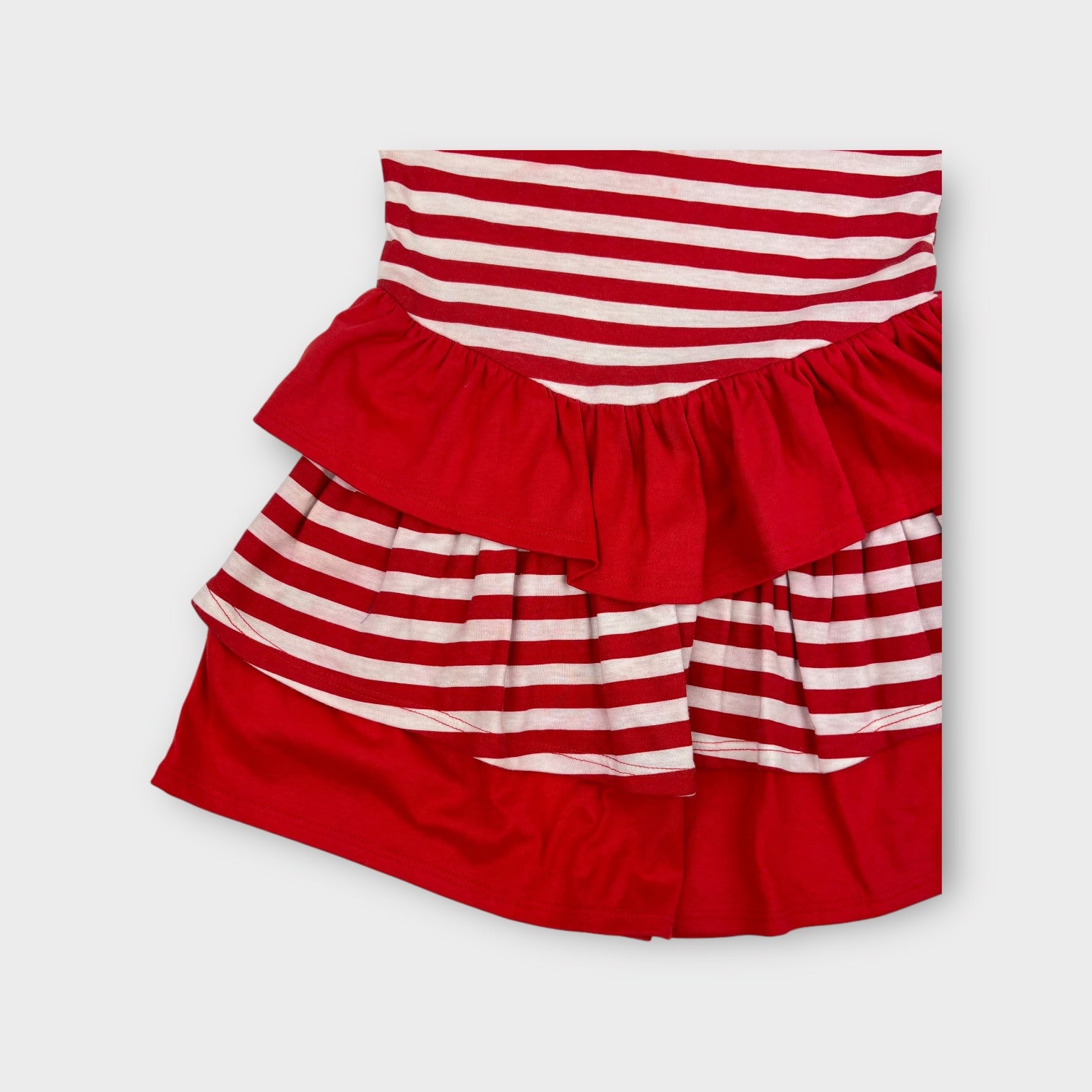 Vintage Red & White Stripe Dress, Size 10