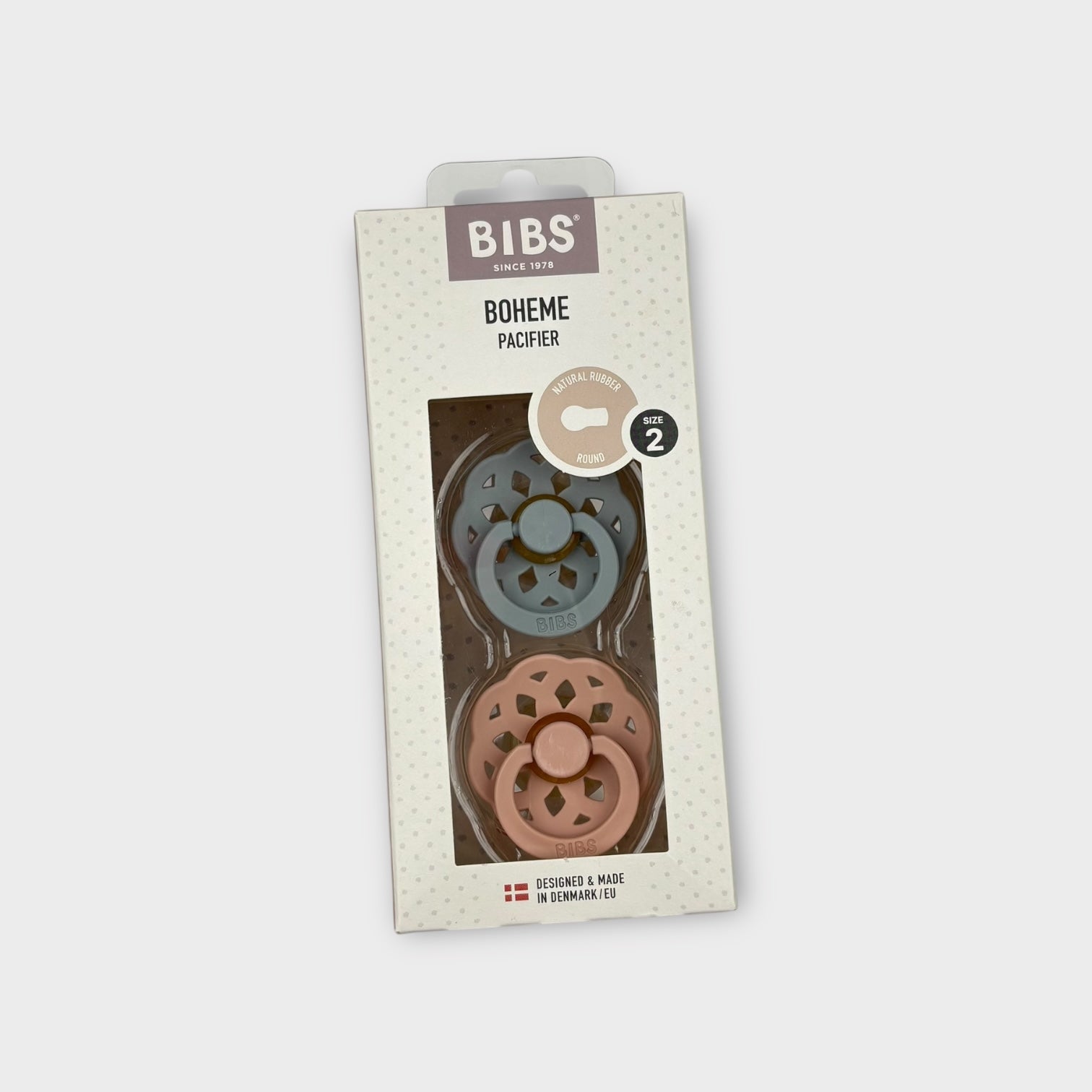 Bibs Boheme Pacifier Set, Size 2