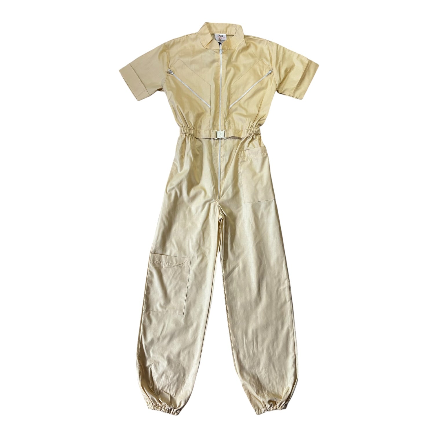 Vintage Burgundy Flight Suit, Size 7