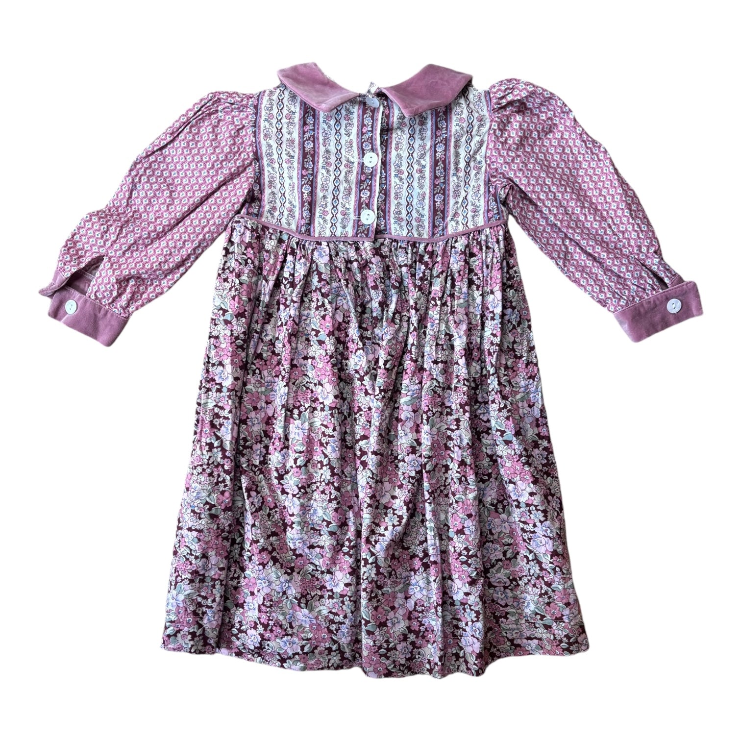 Crystal Bears Pink Pattern Dress, Size 3
