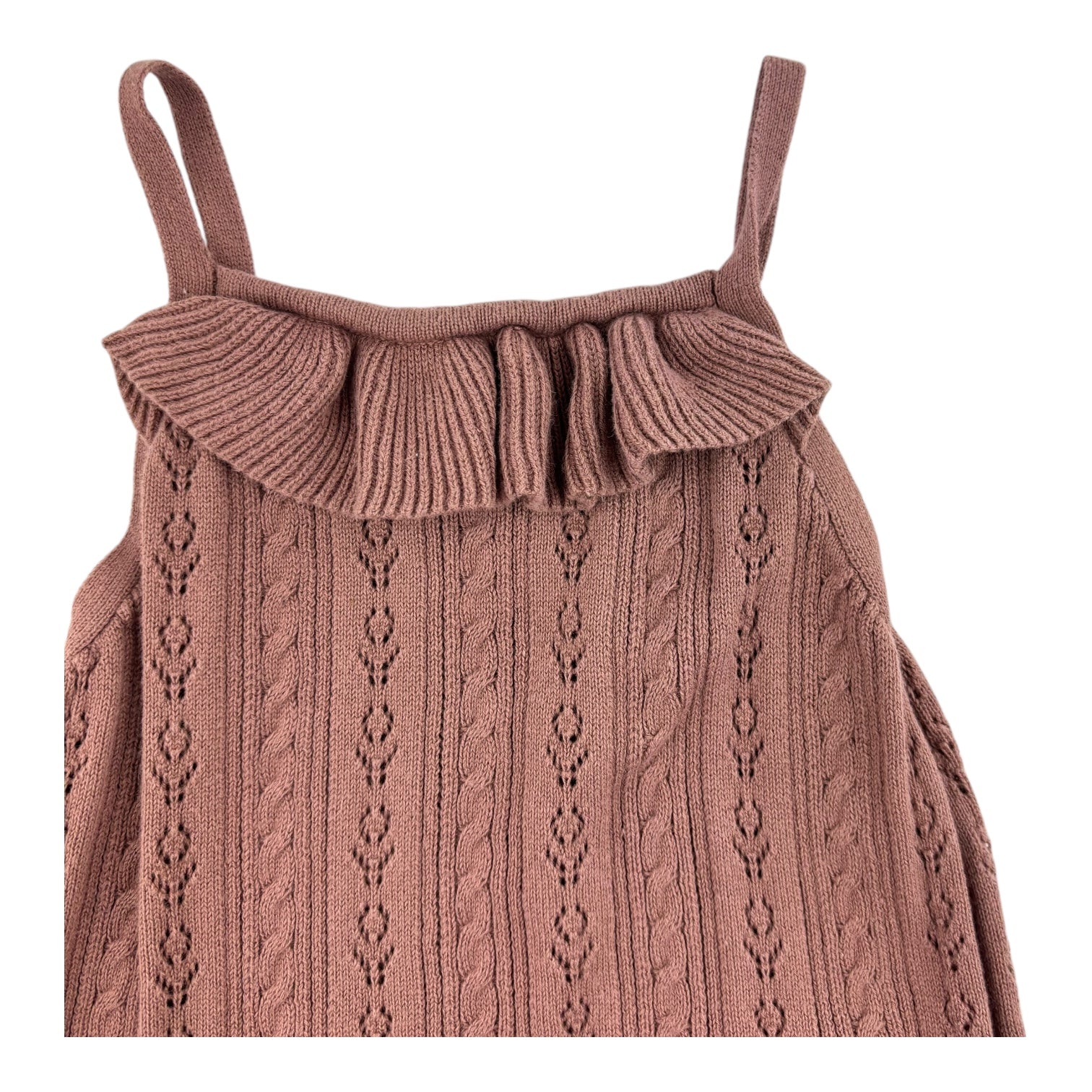 Jamie Kay Mauve Knit Romper, Size 1
