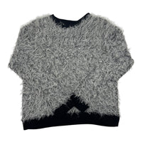 Black, White Knit Jumper, Size 10-11