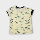 Milky Zebra Print Tee, Size 00
