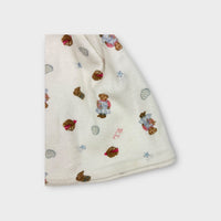 Ralph Lauren White Pattern Beanie, One Size
