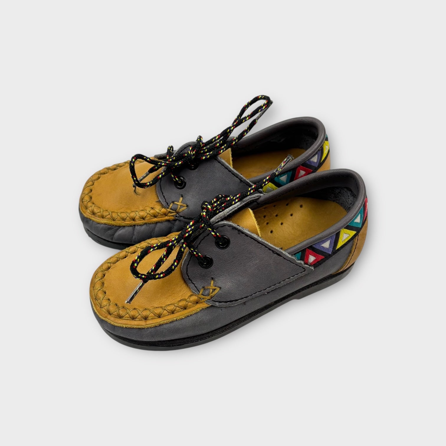 Handmade Leather Moccasin, Size EU 24