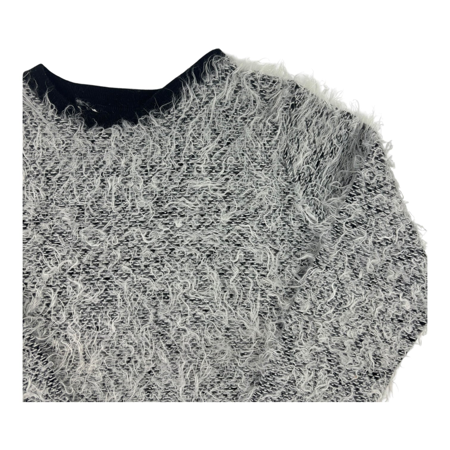 Black, White Knit Jumper, Size 10-11