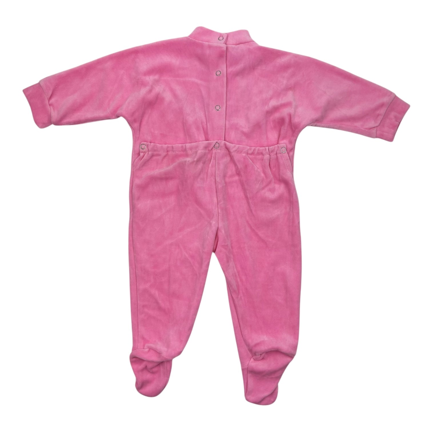 Vintage Velour Pink Onesie, Size 0