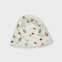 Ralph Lauren White Pattern Beanie, One Size