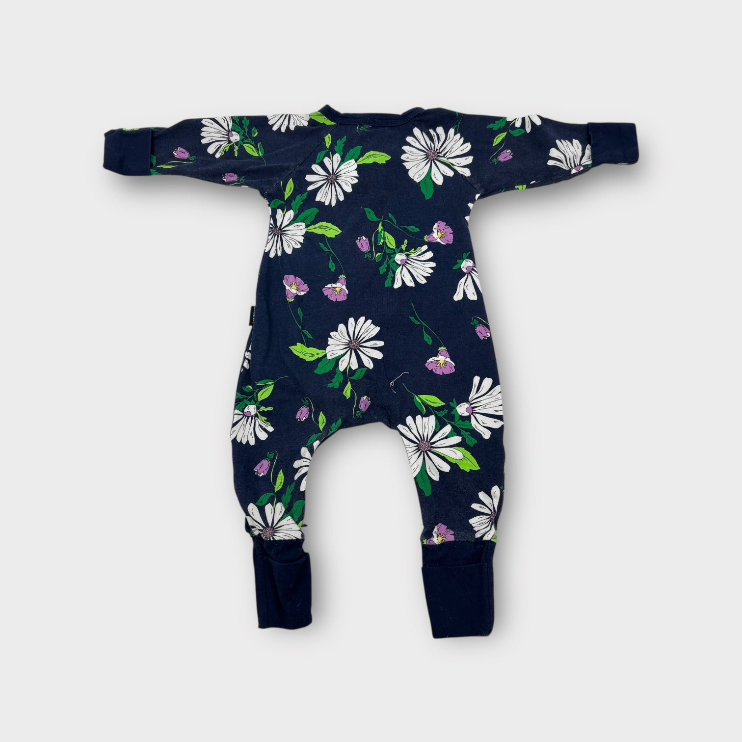Bonds Long Sleeve Daisy Onesie, Size 000