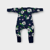 Bonds Long Sleeve Daisy Onesie, Size 000