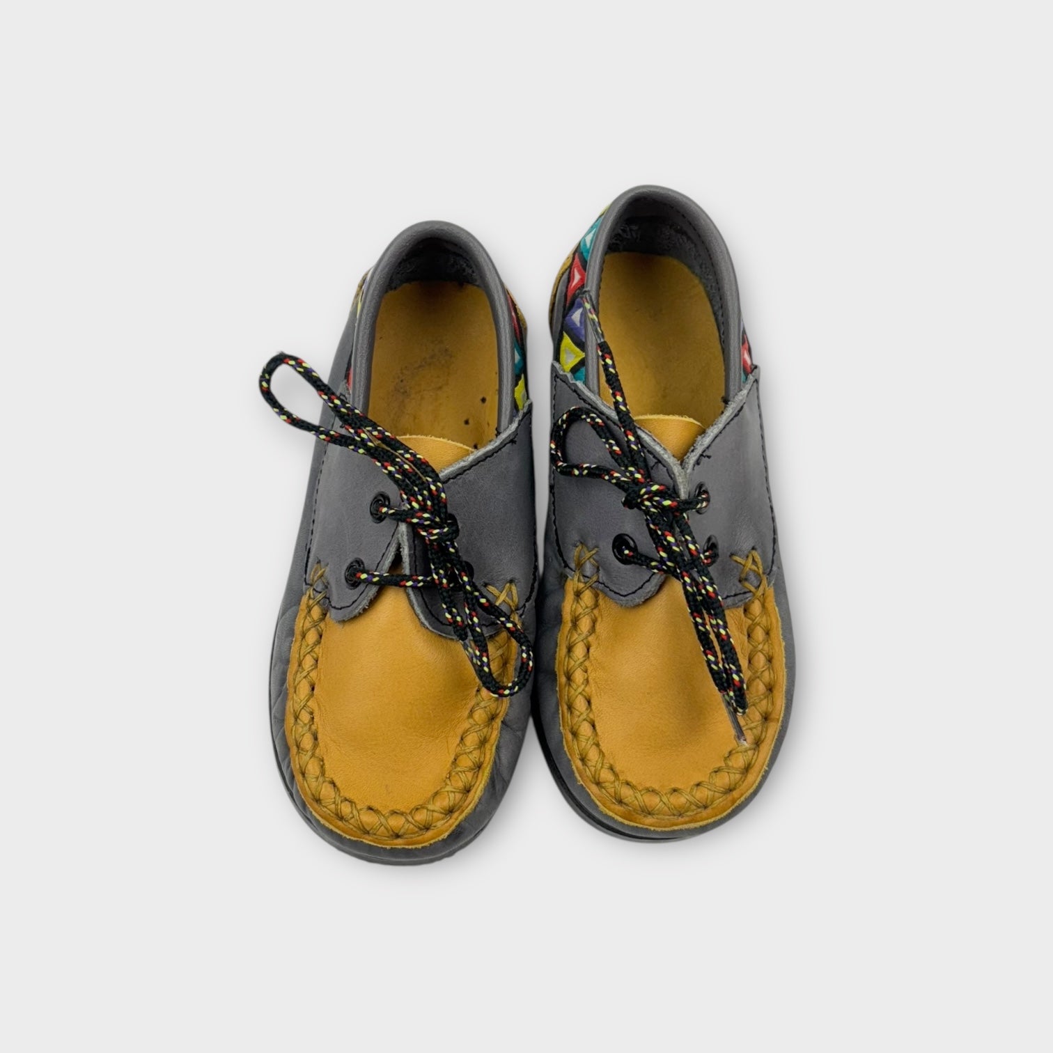 Handmade Leather Moccasin, Size EU 24
