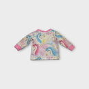 Rock Your Baby Unicorn Print Top, Size 0