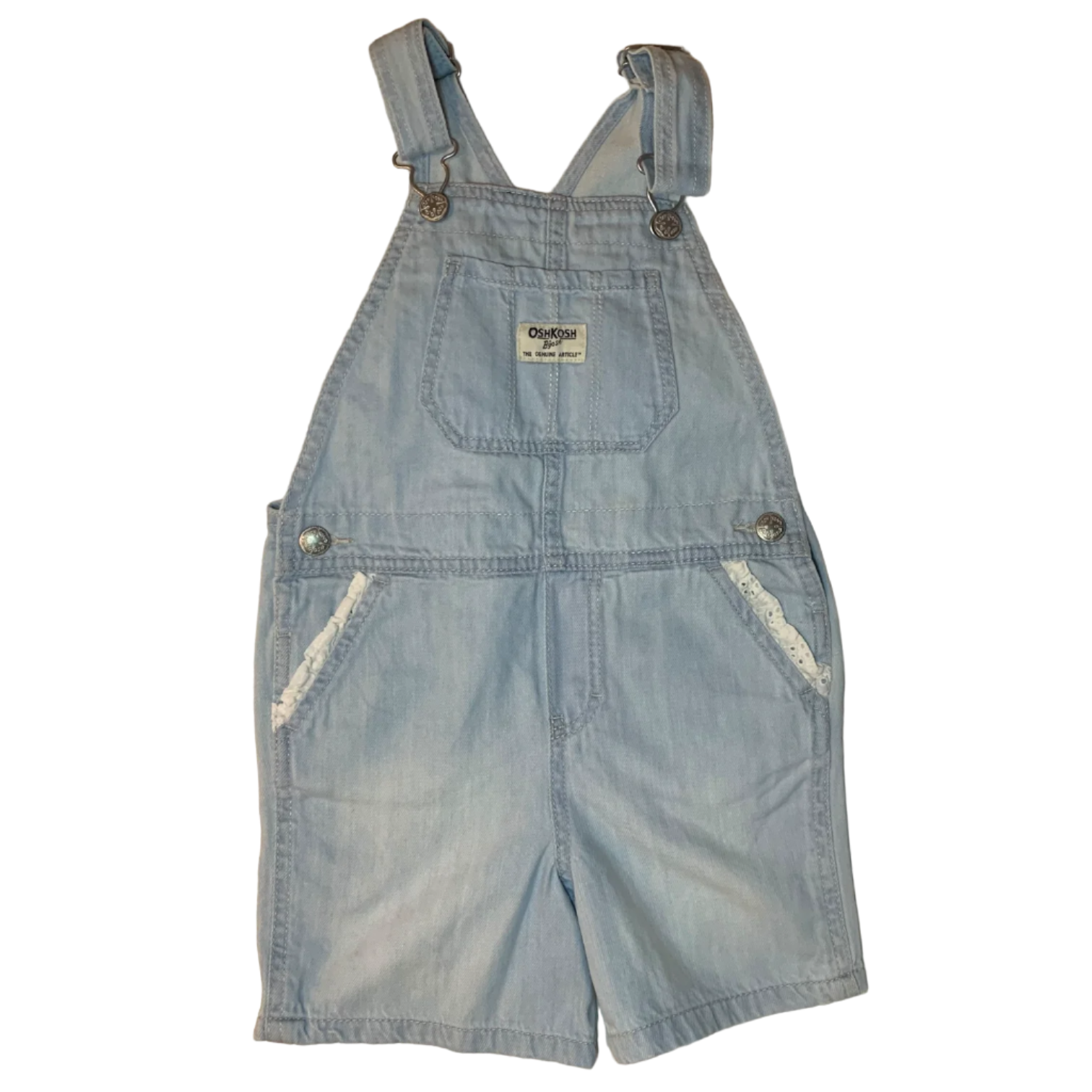 Oshkosh B'Gosh Lace Short Overalls, Size 4