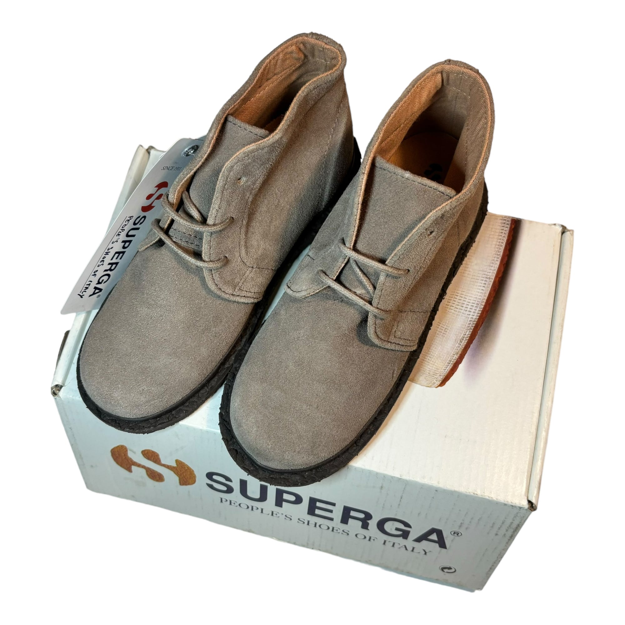 Superga Sand Suede Boots, Size EUR 30