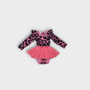 Rock Your Baby Pink Leopard Bodysuit, Size 00