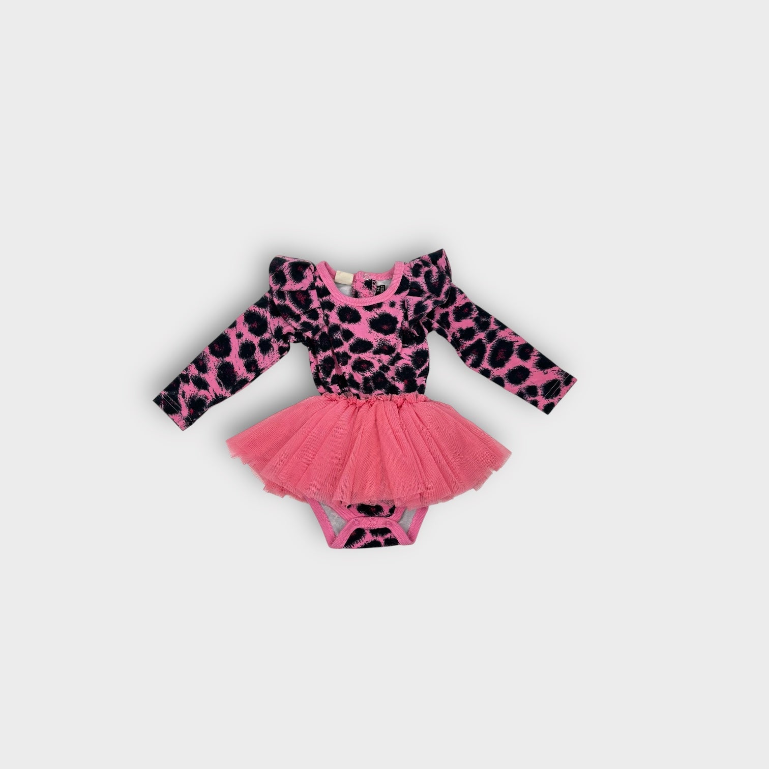 Rock Your Baby Pink Leopard Bodysuit, Size 00