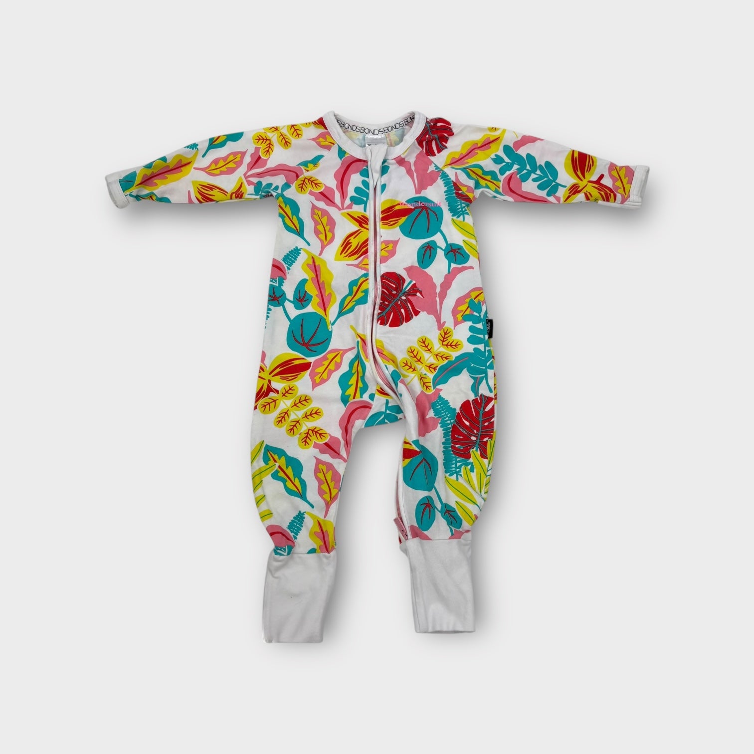 Bonds Long Sleeve Tropical Onesie, Size 00