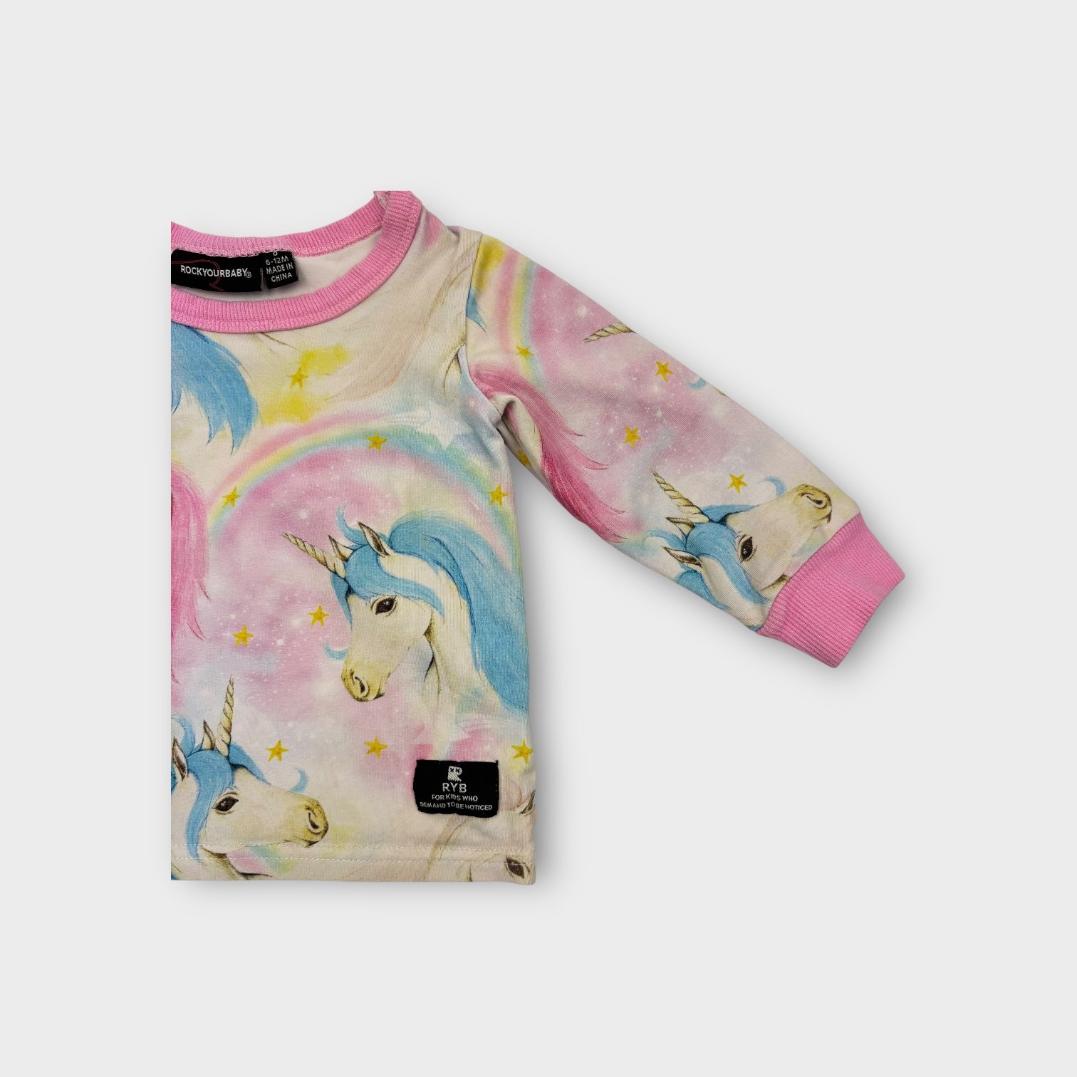 Rock Your Baby Unicorn Print Top, Size 0