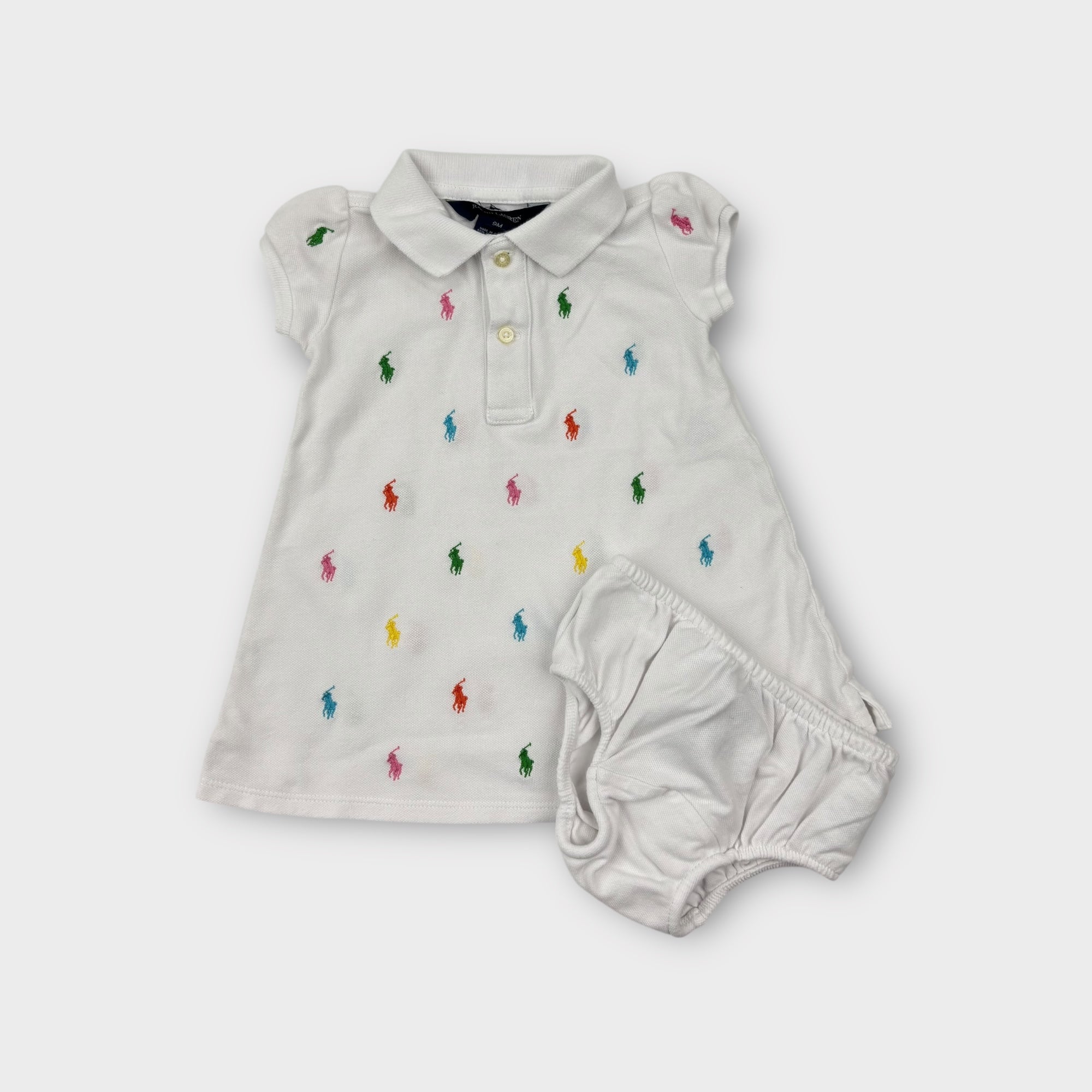 Ralph Lauren Embroidered Polo Dress, Size 00