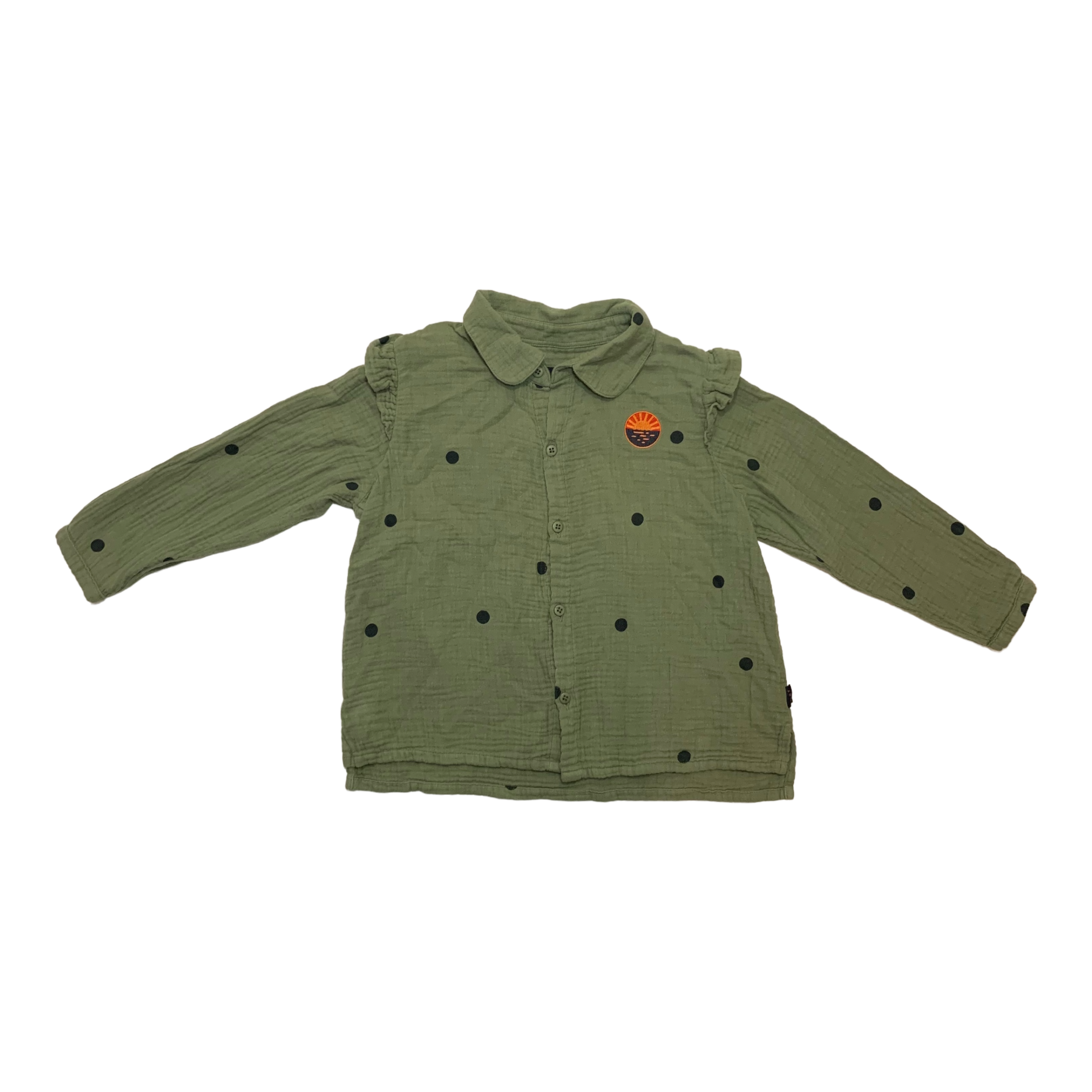 Tiny Cottons Polkadot Shirt, Size 6