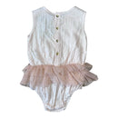 Bella + Lace Muslin Romper, Size 0