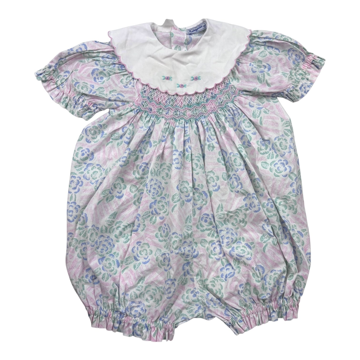 Marquise Vintage Floral Romper, Size 0-1