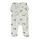 Jacadi Paris White Fleece Lined Onesie, Size 000