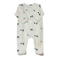 Jacadi Paris White Fleece Lined Onesie, Size 000