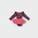 Rock Your Baby Pink Leopard Bodysuit, Size 00
