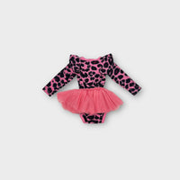 Rock Your Baby Pink Leopard Bodysuit, Size 00