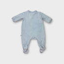 Hugo Boss Blue Patterned Onesie, Size 0000