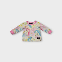 Rock Your Baby Unicorn Print Top, Size 0