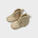 Seed Cream Fringe Boots, Size EU 18