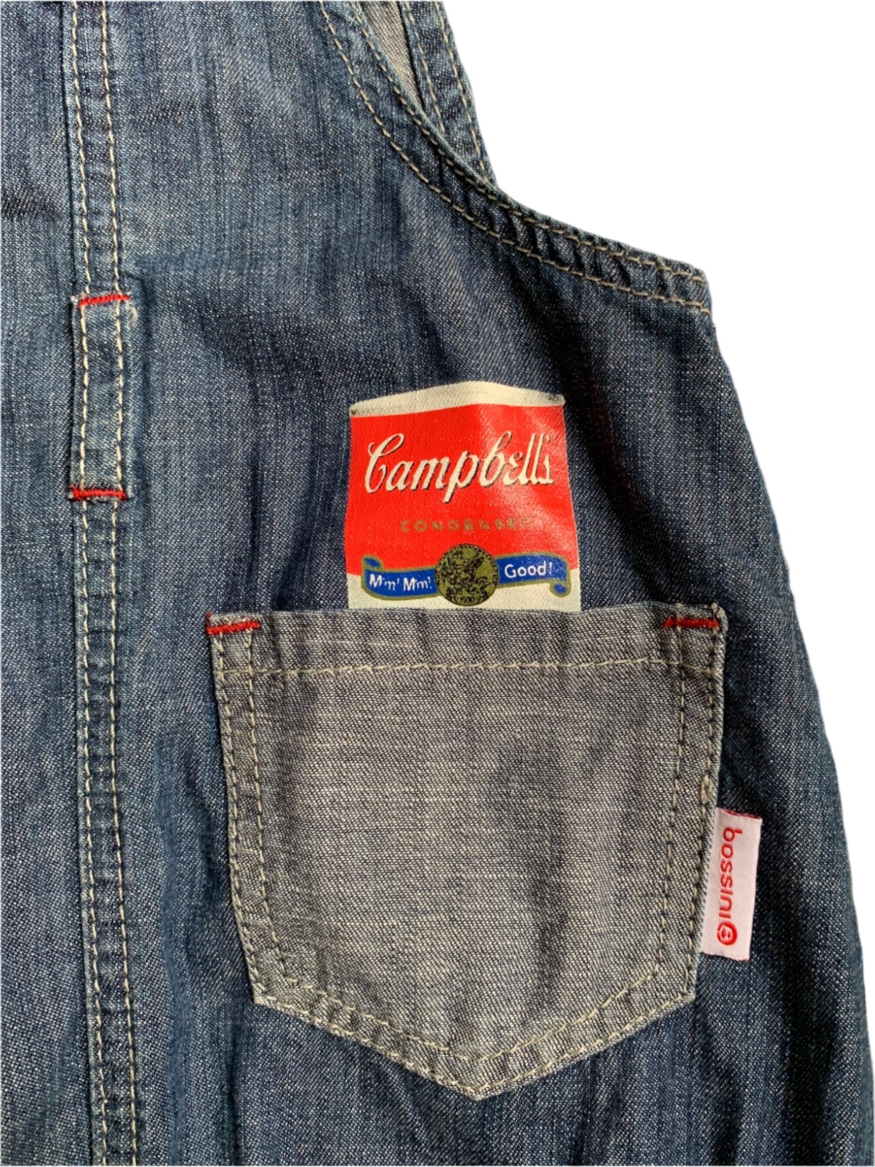 Bassini Baby x Campbells Dungaree Dress, Size 18-24m
