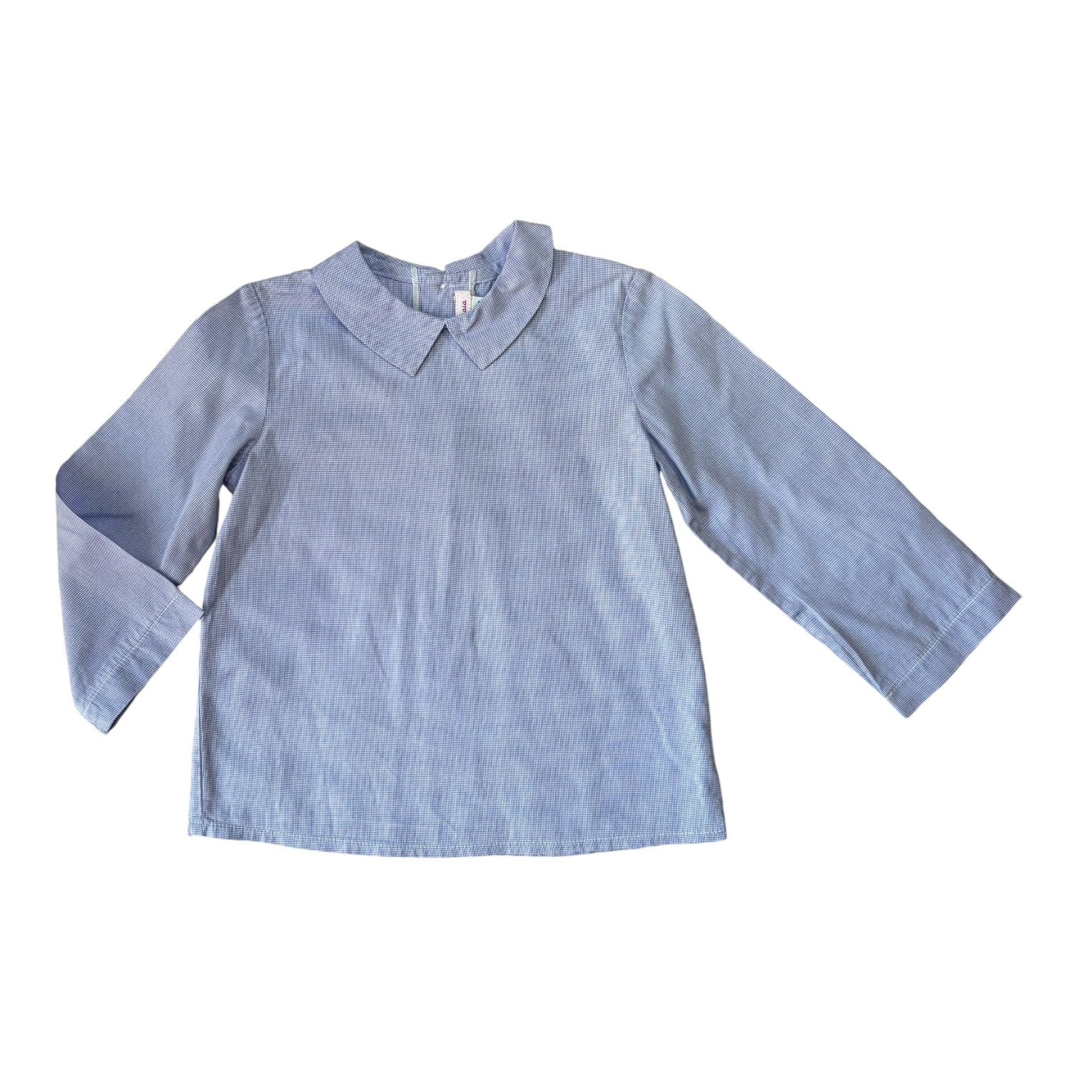 Amaia Chambray Check Shirt, Size 3