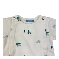 Jacadi Paris White Fleece Lined Onesie, Size 000