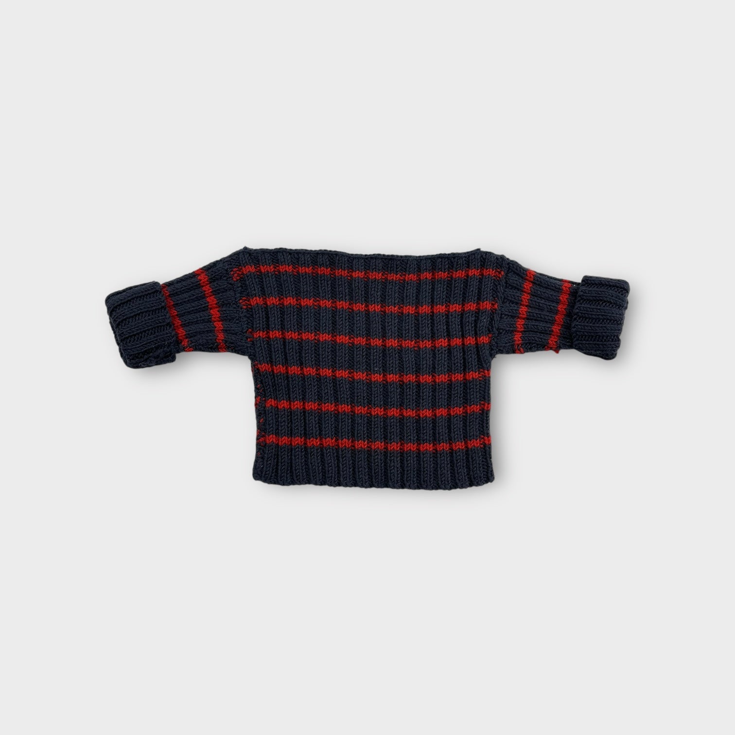 Handmade Red and Blue Knit, Newborn