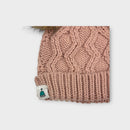 Carries Beanies Pink Cable Knit Beanie, Size S