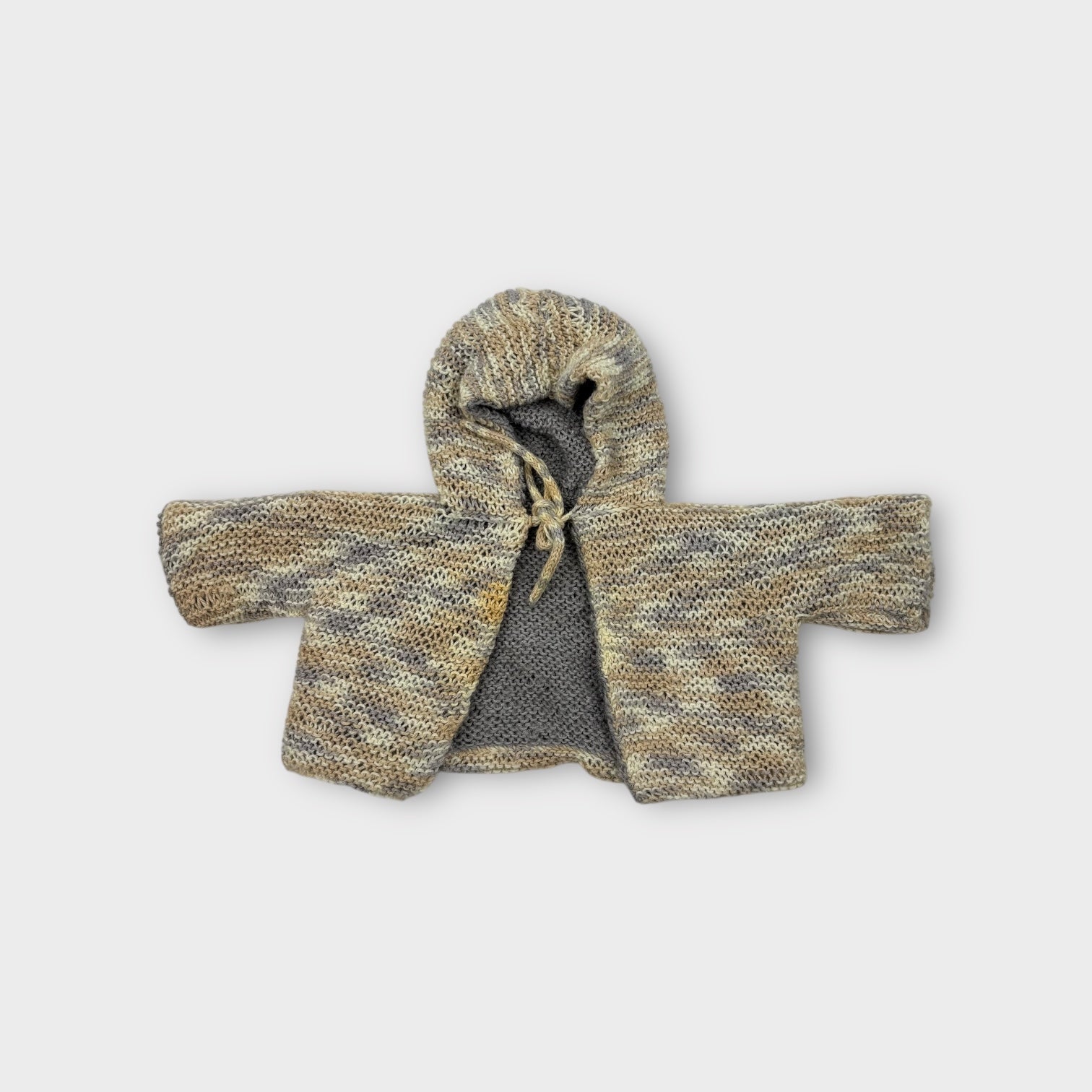 Handmade Reversible Knit Cardigan, Size 000