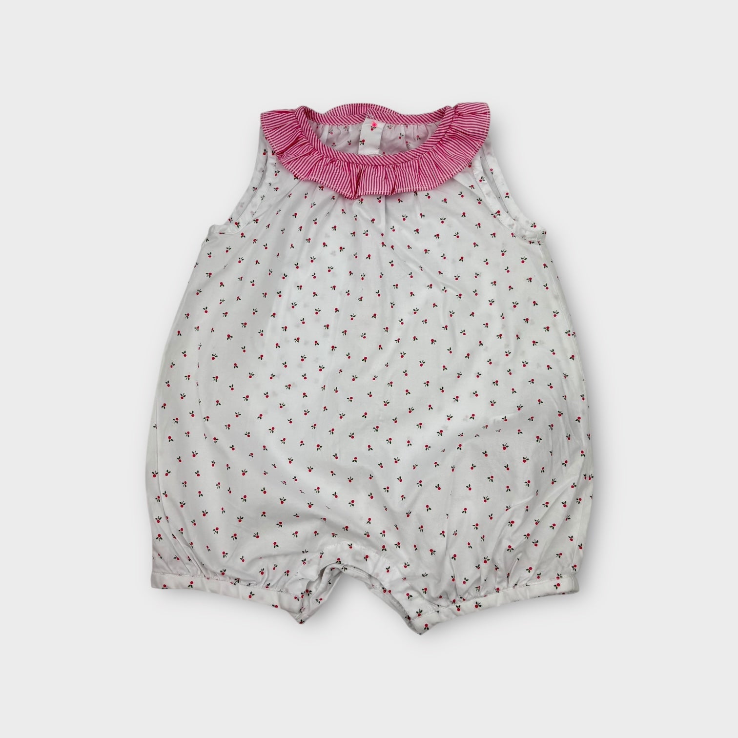 Jacadi Paris Frill Floral Romper, Size 0000