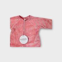 Purebaby Premie Pink Stripe Velour Onesie, Size 00000