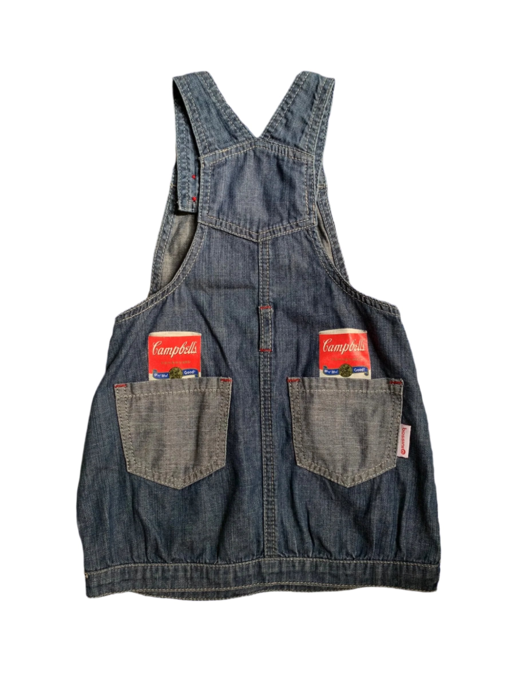 Bassini Baby x Campbells Dungaree Dress, Size 18-24m
