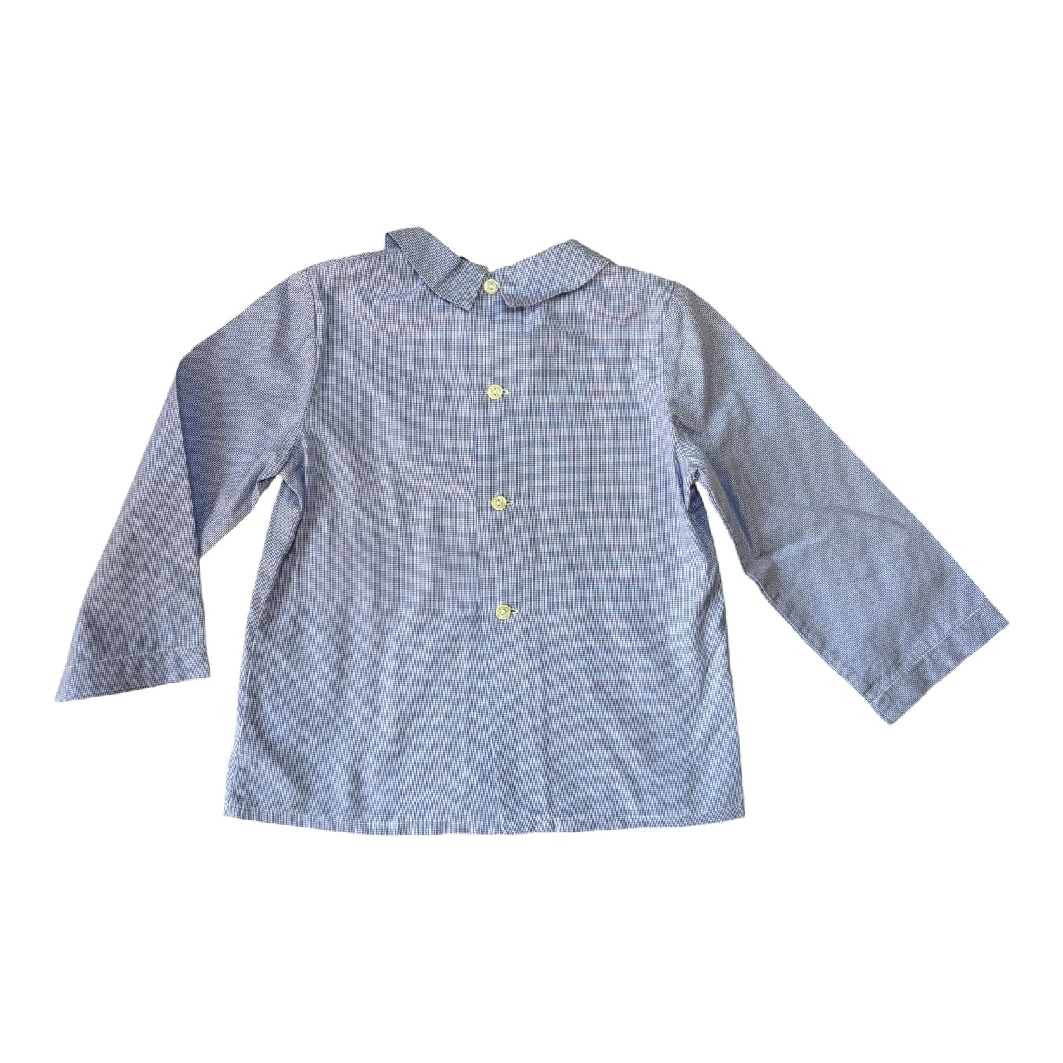 Amaia Chambray Check Shirt, Size 3