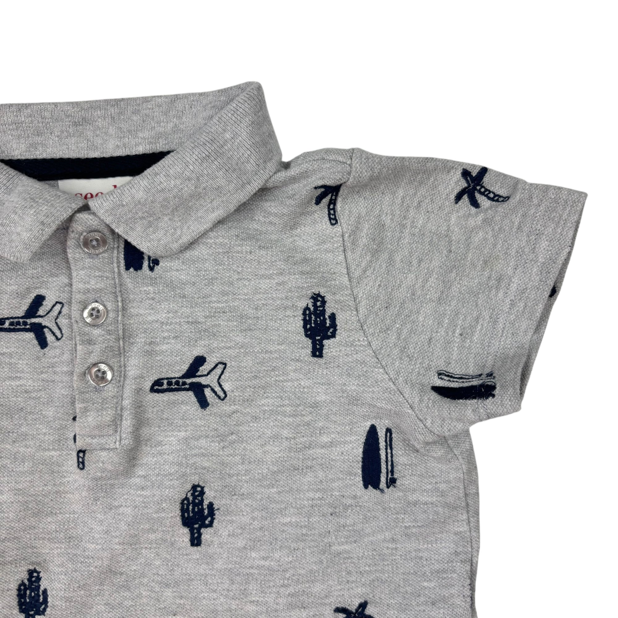 Seed Embroidered Polo, Size 5